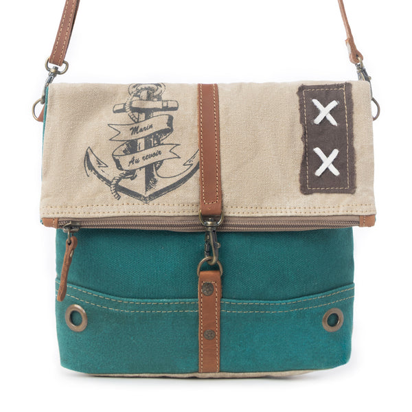 Burlander Patch Teal Small & Crossbody Bag - Myra USA