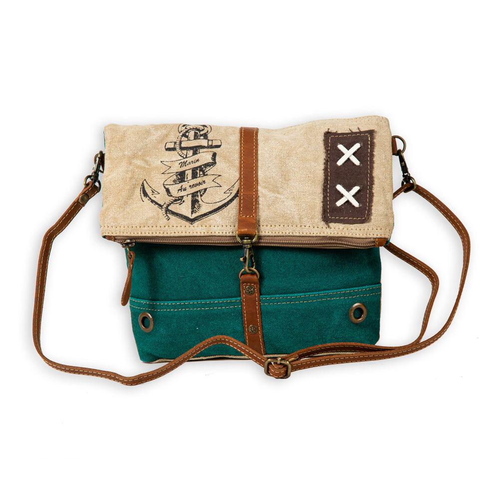 Burlander Patch Teal Small & Crossbody Bag - Myra USA