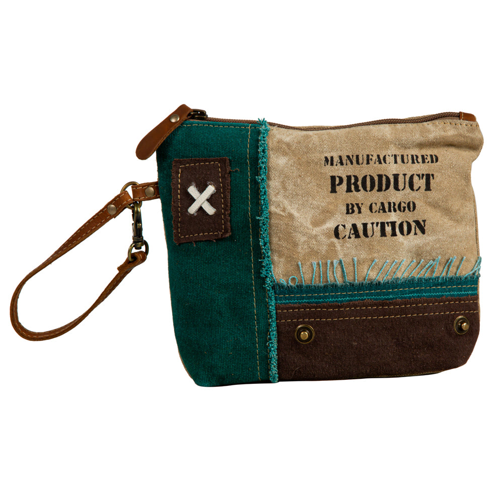 Burlander Patch Teal Pouch - Myra USA