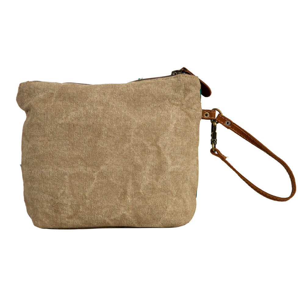 Burlander Patch Teal Pouch - Myra USA