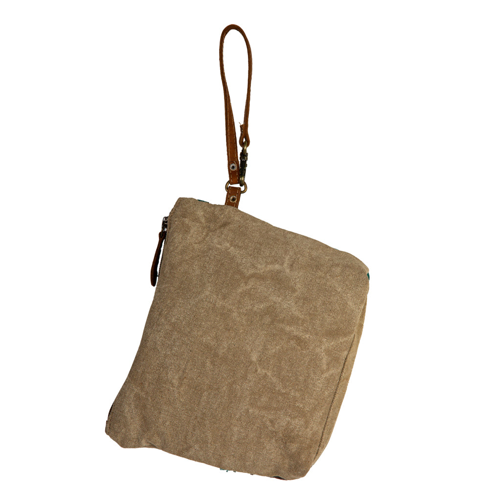Burlander Patch Teal Pouch - Myra USA