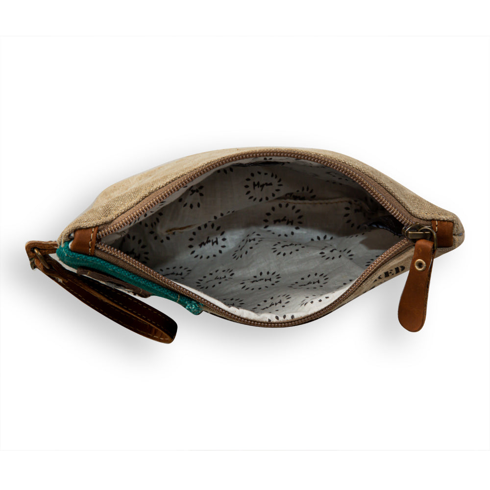 Burlander Patch Teal Pouch - Myra USA