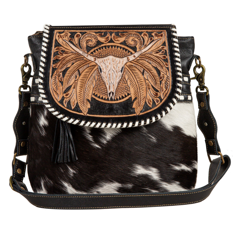 Myra Spirit of the Herd Hairon Leather Bag for Women â  display picture 1