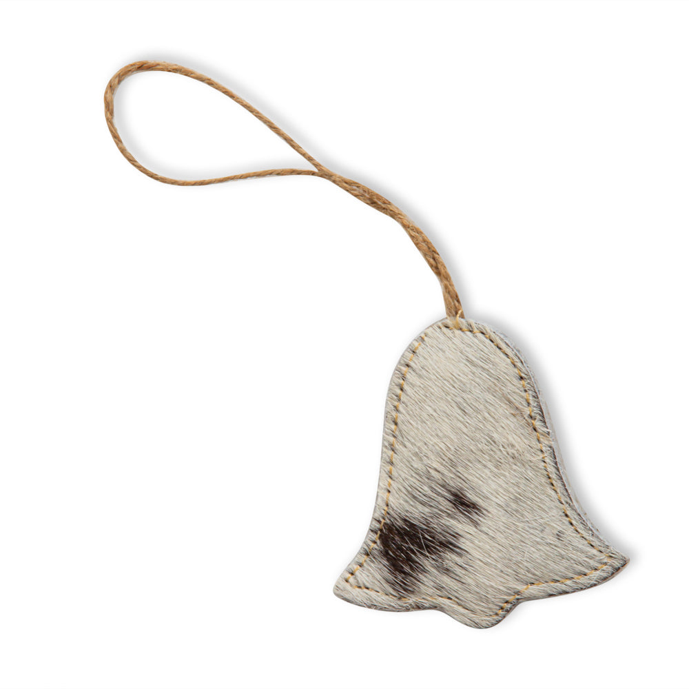 Christmas Bell Hair-On Hide Ornament Set In Black - Myra USA