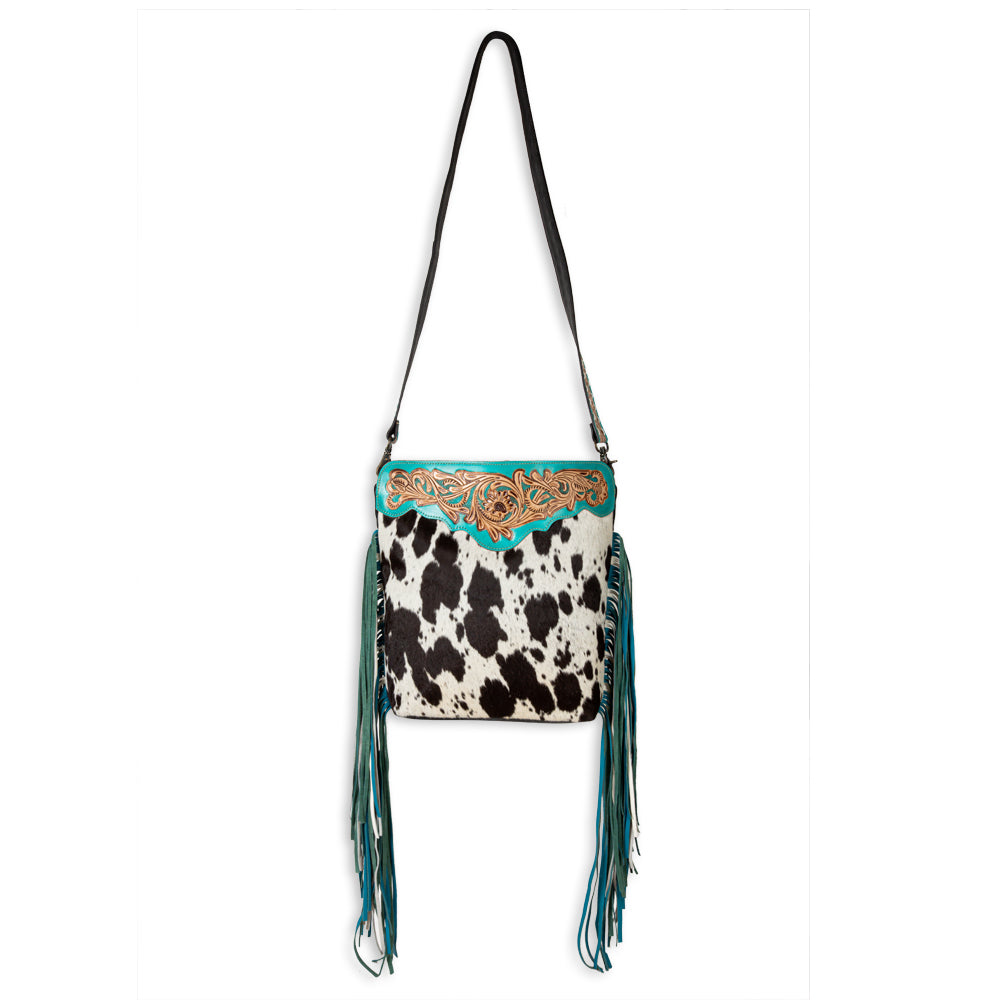 Pony Trail Fringed Hand-Tooled Bag - Myra USA
