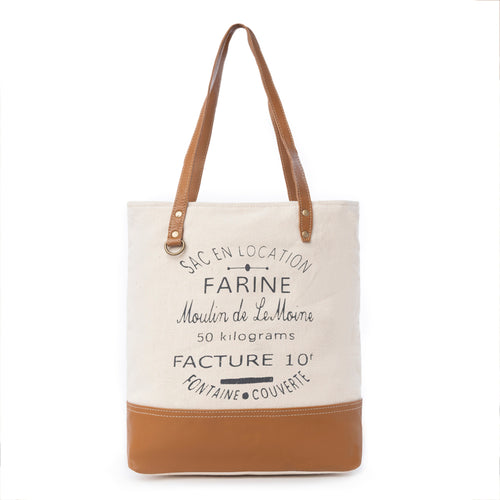 Farine Canvas Tote Bag - Myra USA