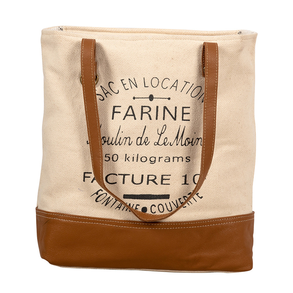 Farine Canvas Tote Bag - Myra USA
