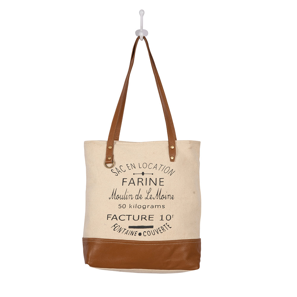 Farine Canvas Tote Bag - Myra USA