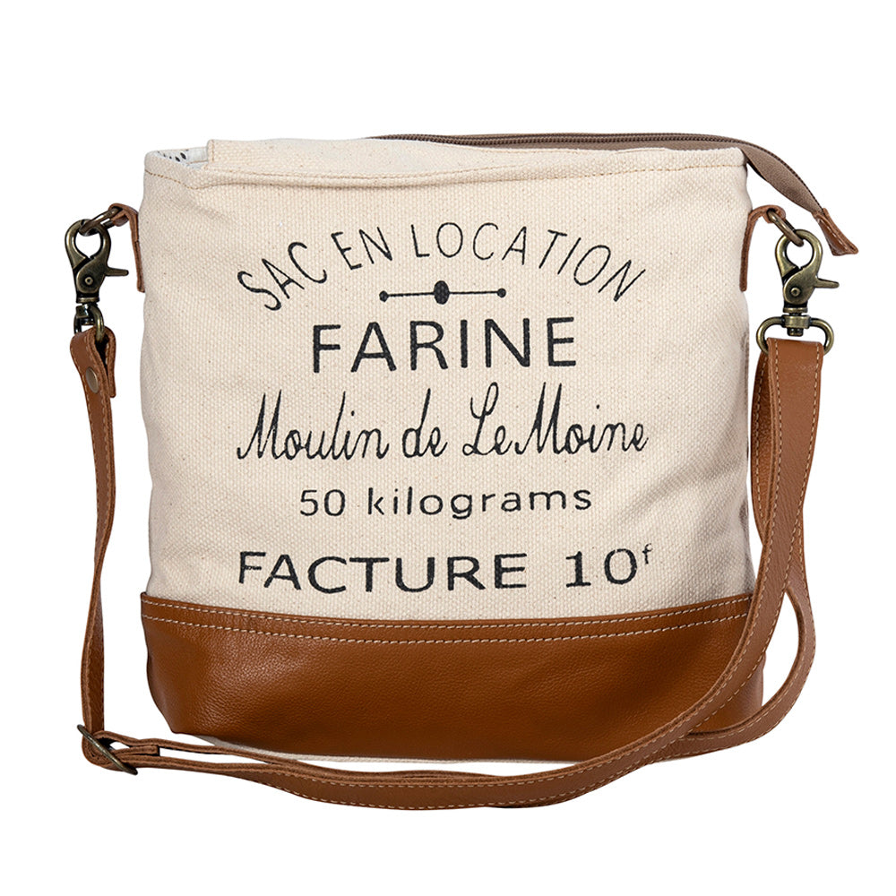 Farine Canvas Shoulder Bag - Myra USA