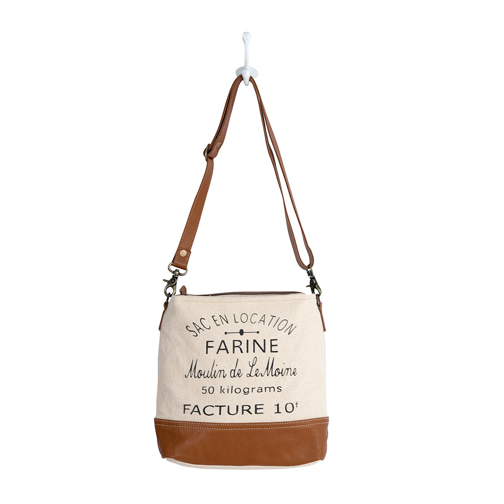 Farine Canvas Shoulder Bag - Myra USA