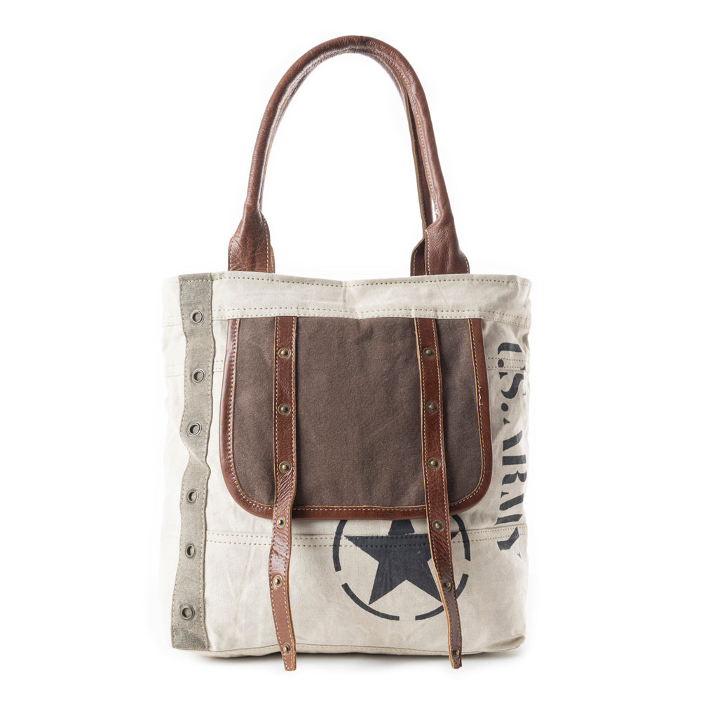 Army Motif Tote Bag - Myra USA
