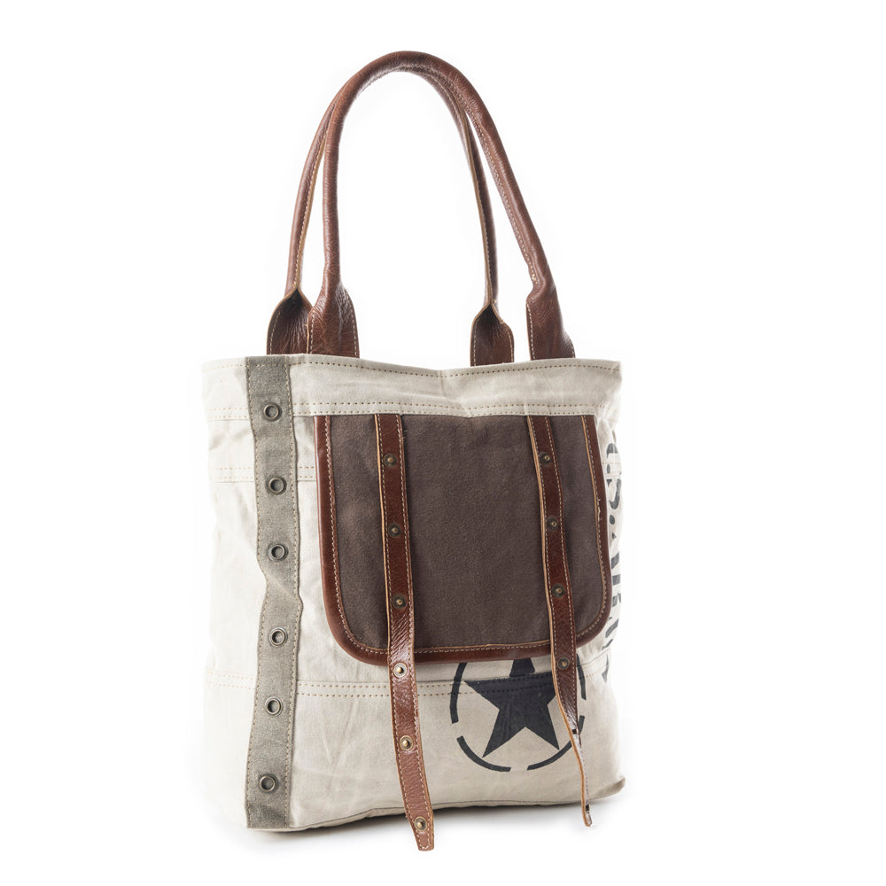 Army Motif Tote Bag - Myra USA