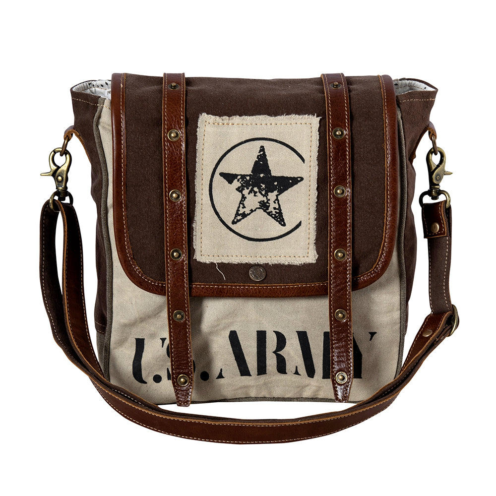 Army Motif Shoulder Bag - Myra USA