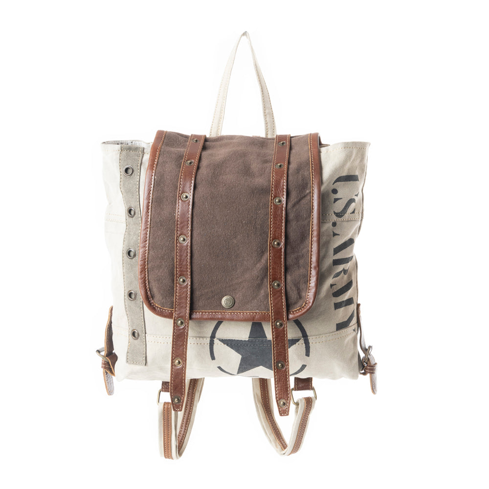 Army Motif Backpack Bag - Myra USA
