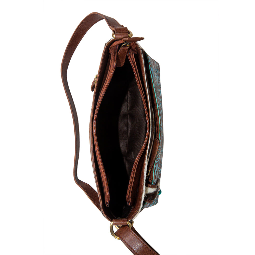 Marta Plains Leather & Hairon Bag - Myra USA