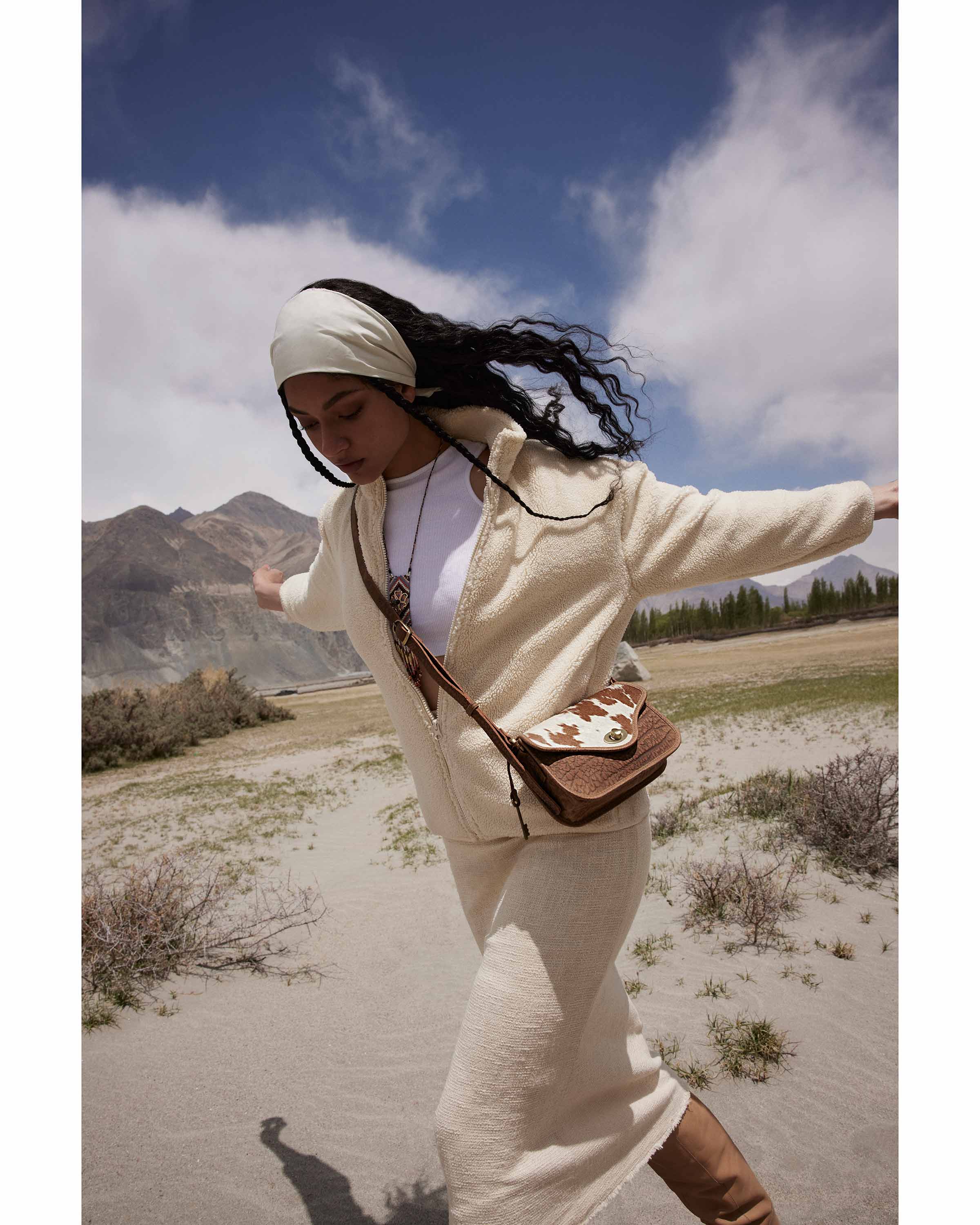 Swift Rider Leather & Hairon Bag - Myra USA