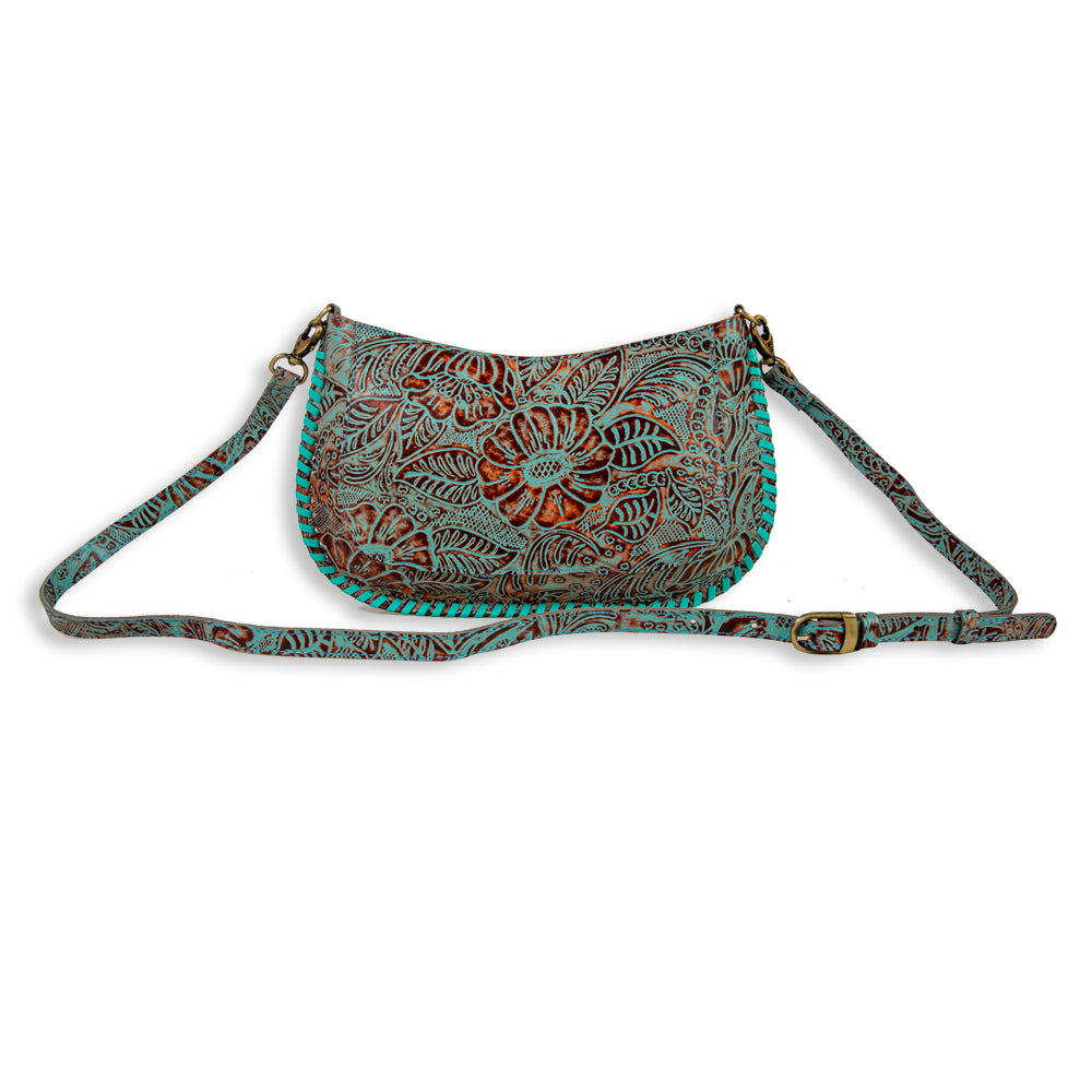 Trail Flower Leather Hairon Bag - Myra USA