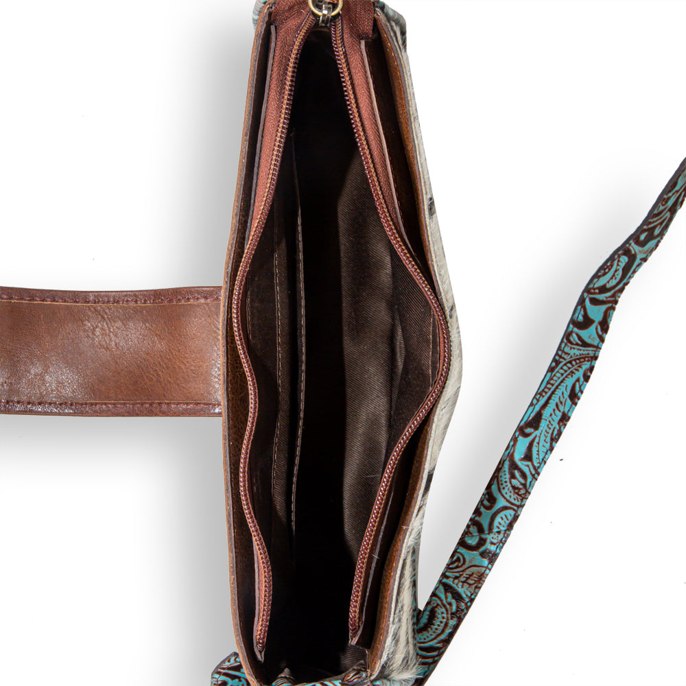 Marta Plains Hair-On Hide Leather Hairon Bag - Myra USA