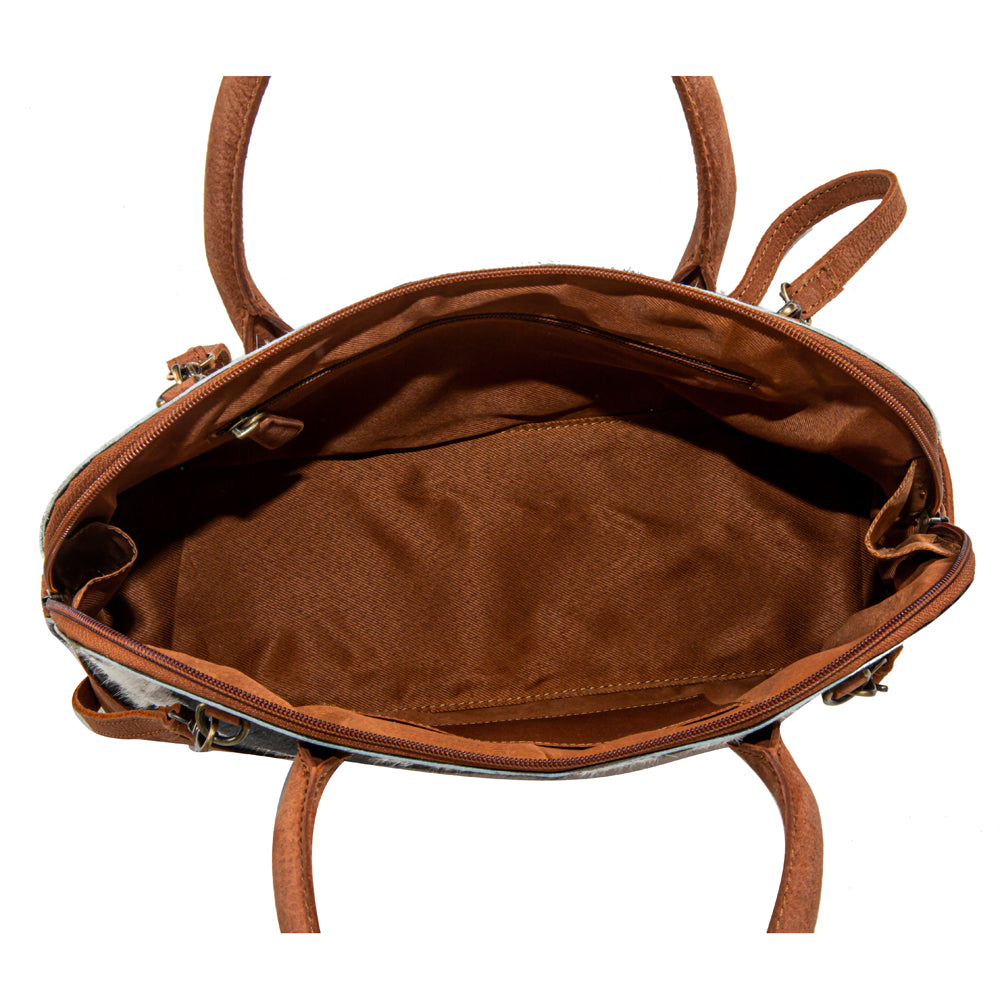 Westward Hair-on Hide Leather Hairon Bag - Myra USA