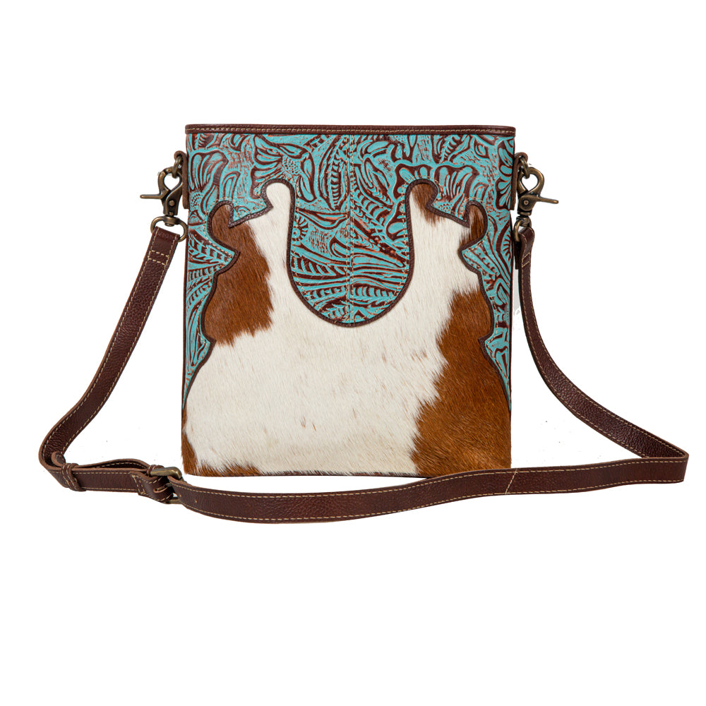 Ridge Morning Glory Hairon Leather Bag - Myra USA