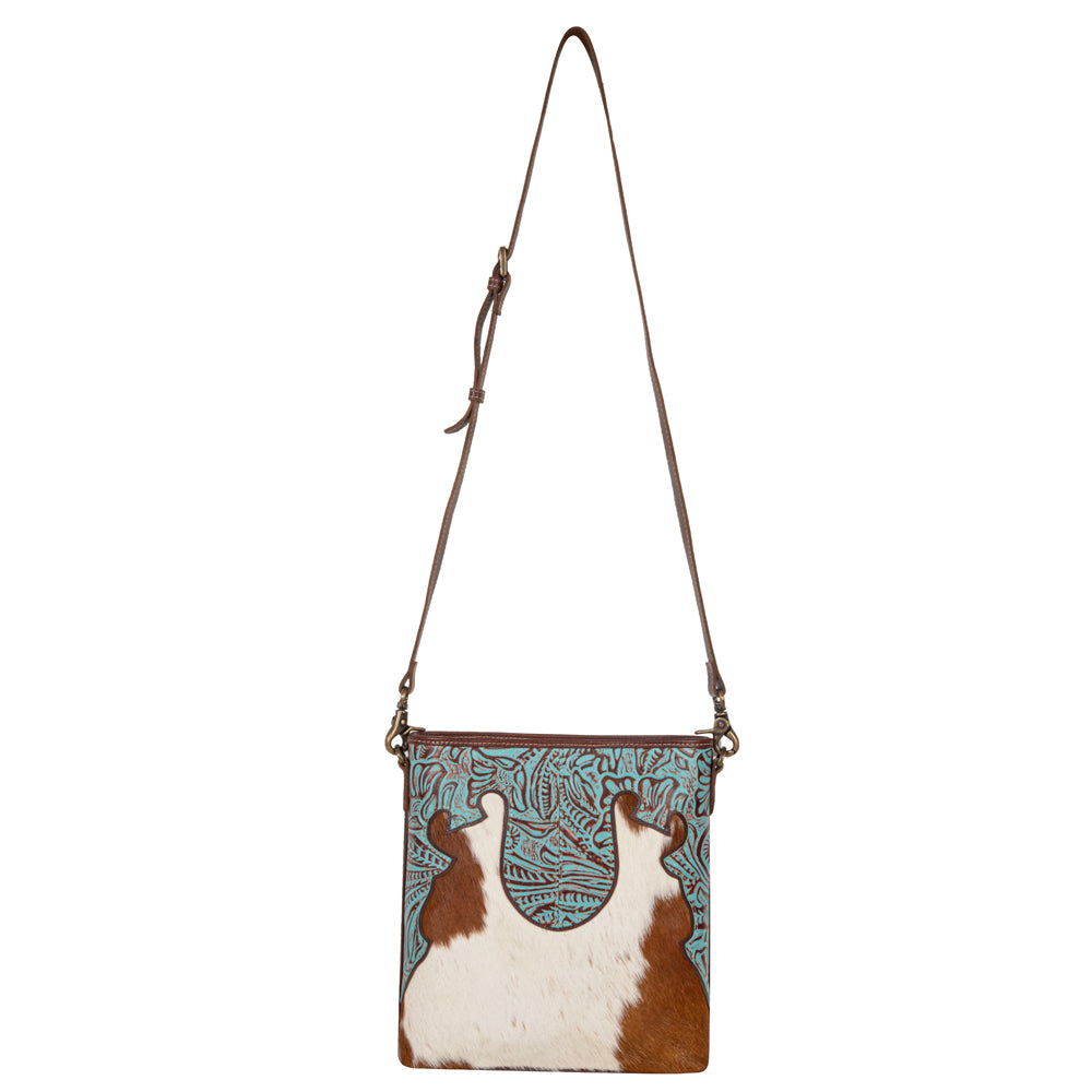 Ridge Morning Glory Hairon Leather Bag - Myra USA