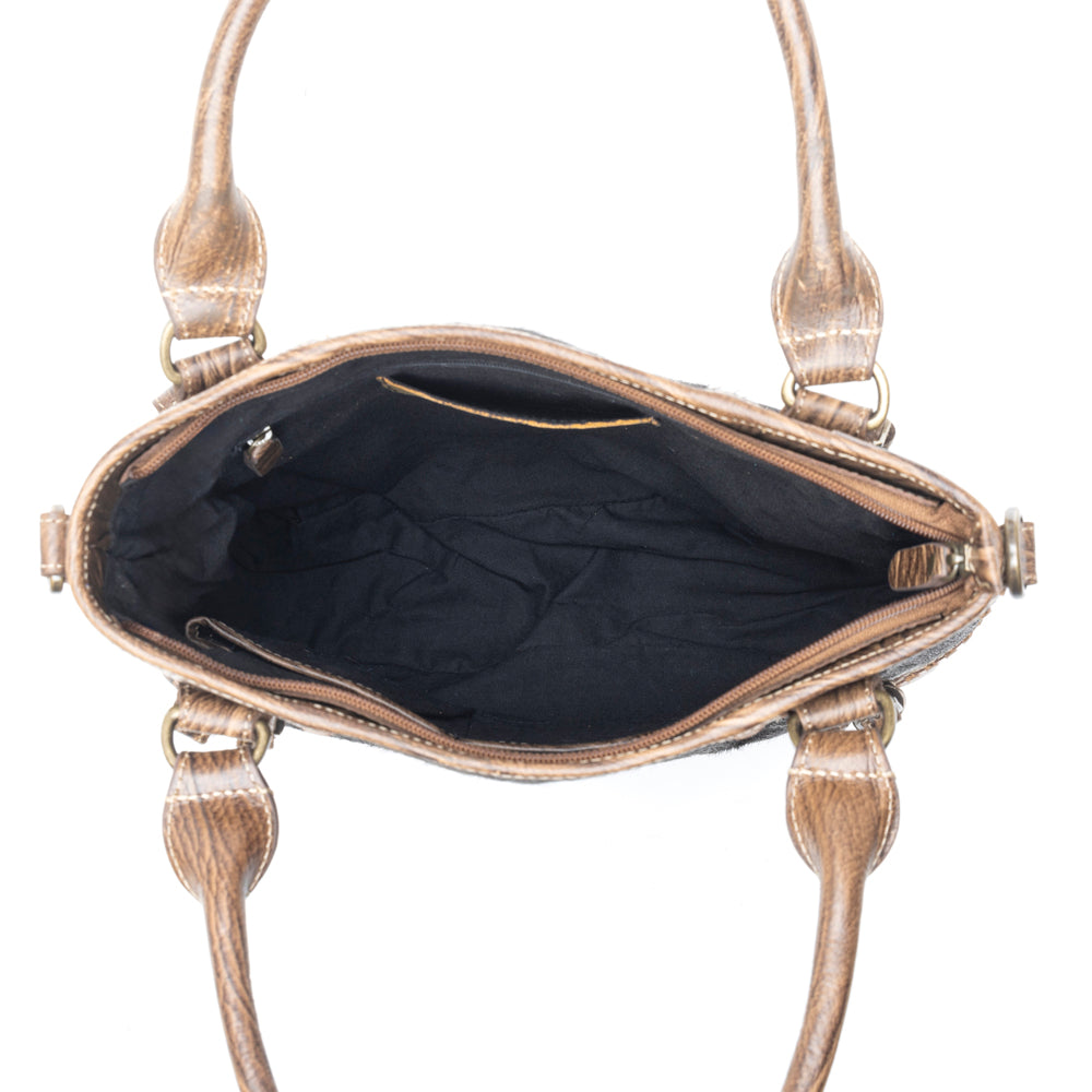 Crawford Canyon Tall Leather Hairon Bag - Myra USA