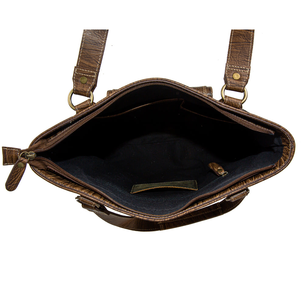 Crawford Canyon Leather & Hairon Bag - Myra USA