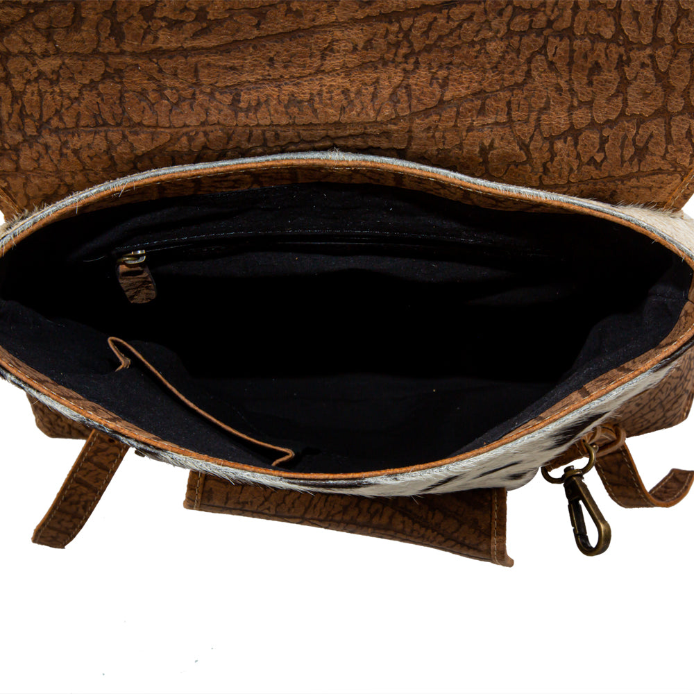 Stratford Trail Accent Leather Leather Hairon Bag - Myra USA