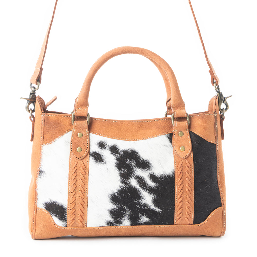 Samson Trails Accent Shoulder Leather Hairon Bag - Myra USA