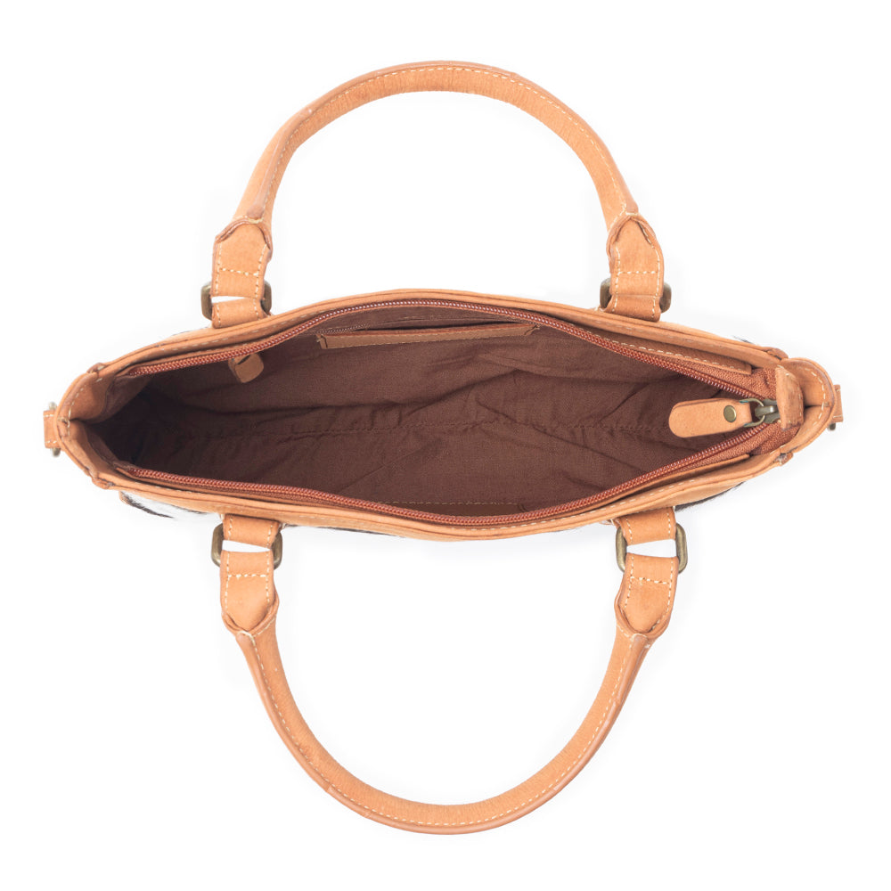 Samson Trails Accent Shoulder Leather Hairon Bag - Myra USA