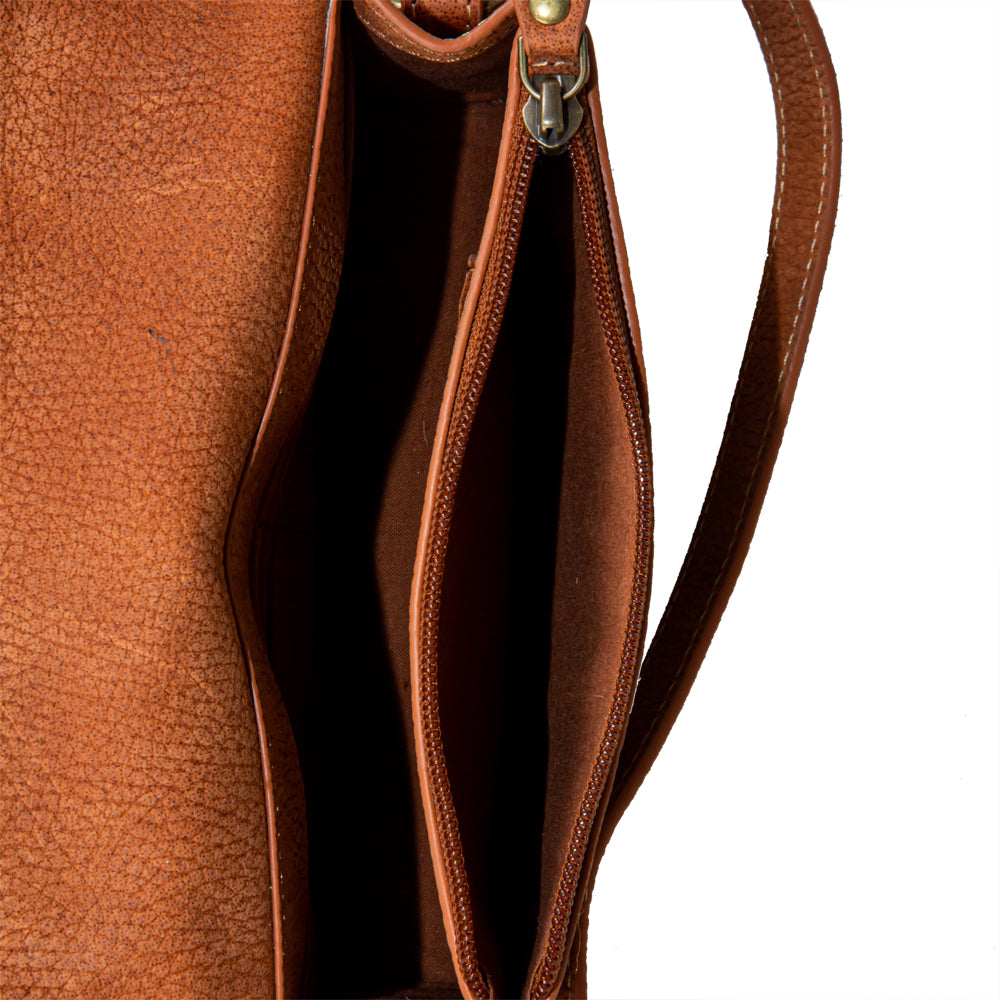 Classic Country Leather Hairon Bag - Myra USA
