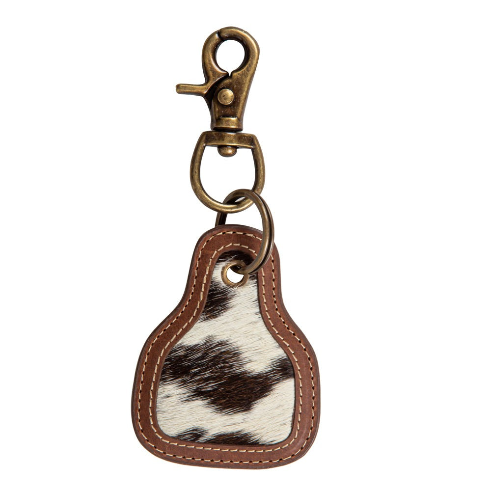 Pony Brook Key Fob In Black & White - Myra USA