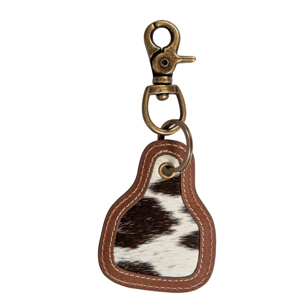 Pony Brook Key Fob In Black & White - Myra USA
