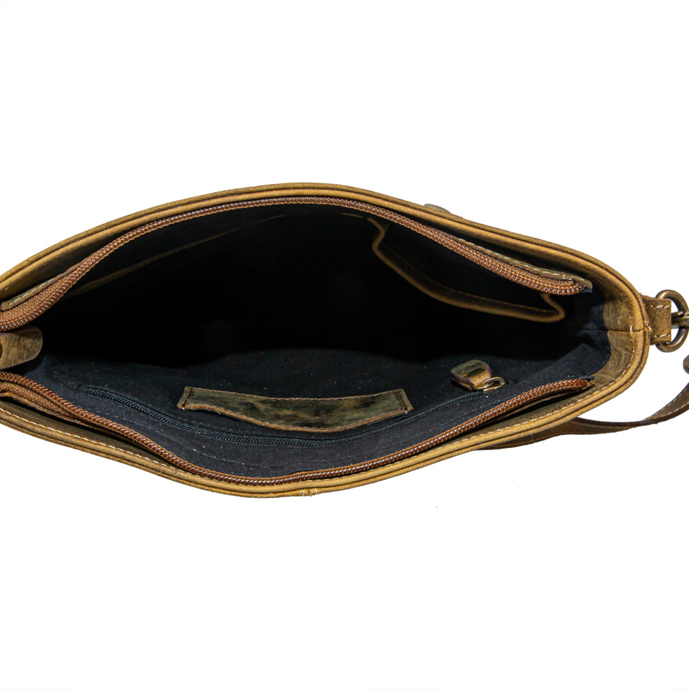 Lawson Roundup Leather & Hairon Bag - Myra USA