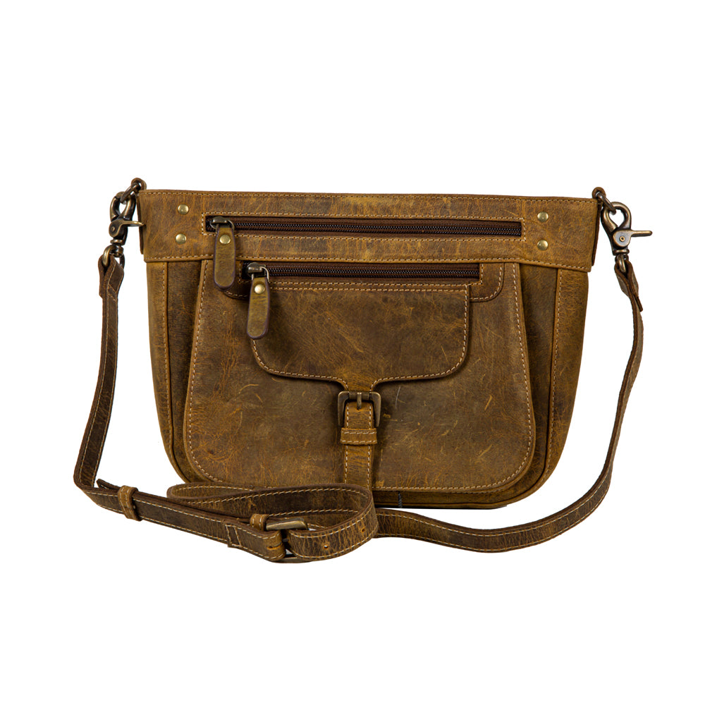 Lawson Roundup Satchel Leather & Hairon Bag - Myra USA