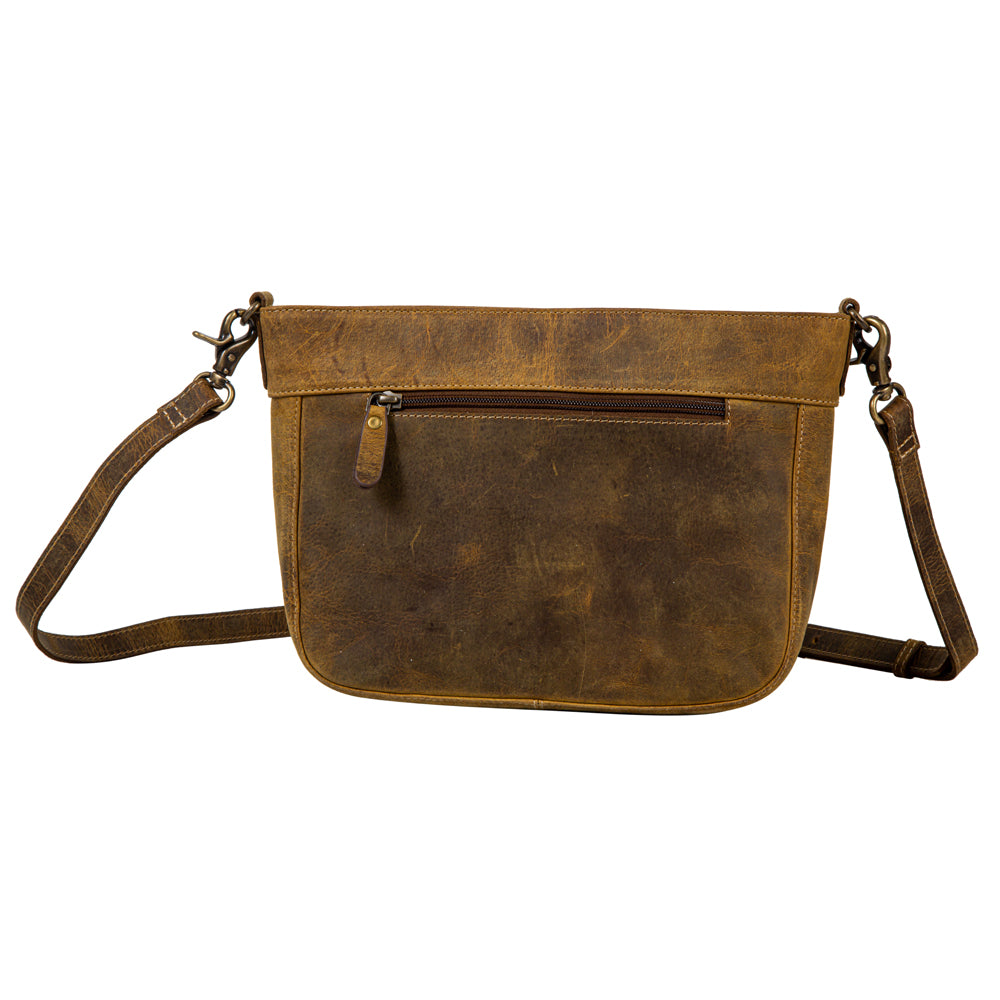 Lawson Roundup Satchel Leather & Hairon Bag - Myra USA