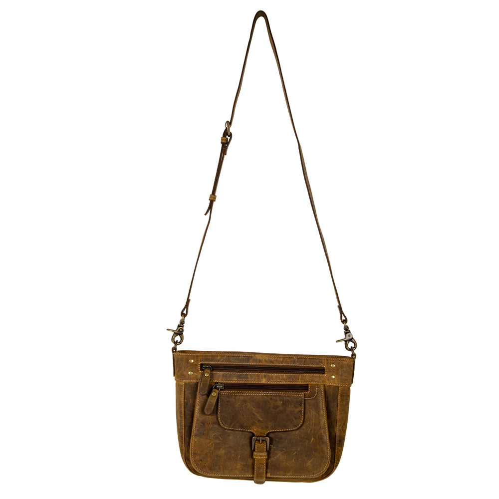 Lawson Roundup Satchel Leather & Hairon Bag - Myra USA