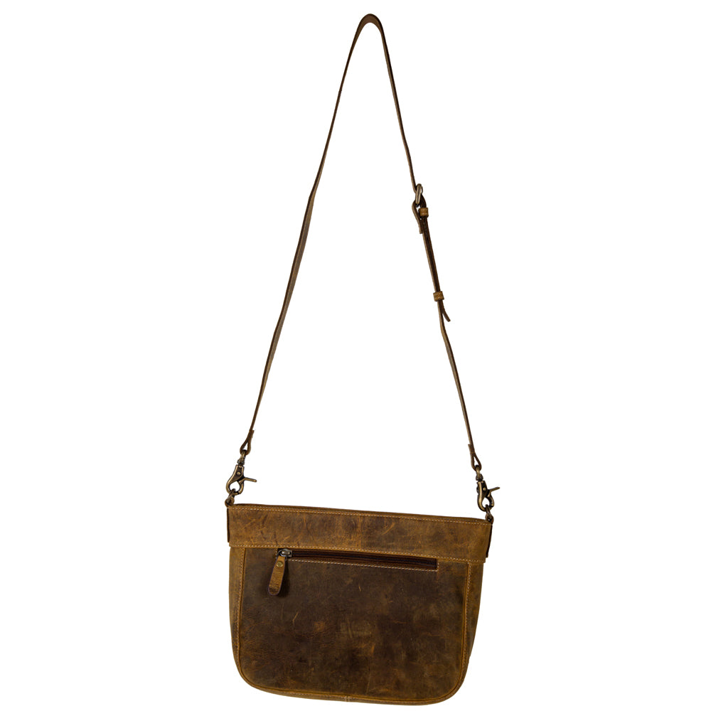 Lawson Roundup Satchel Leather & Hairon Bag - Myra USA