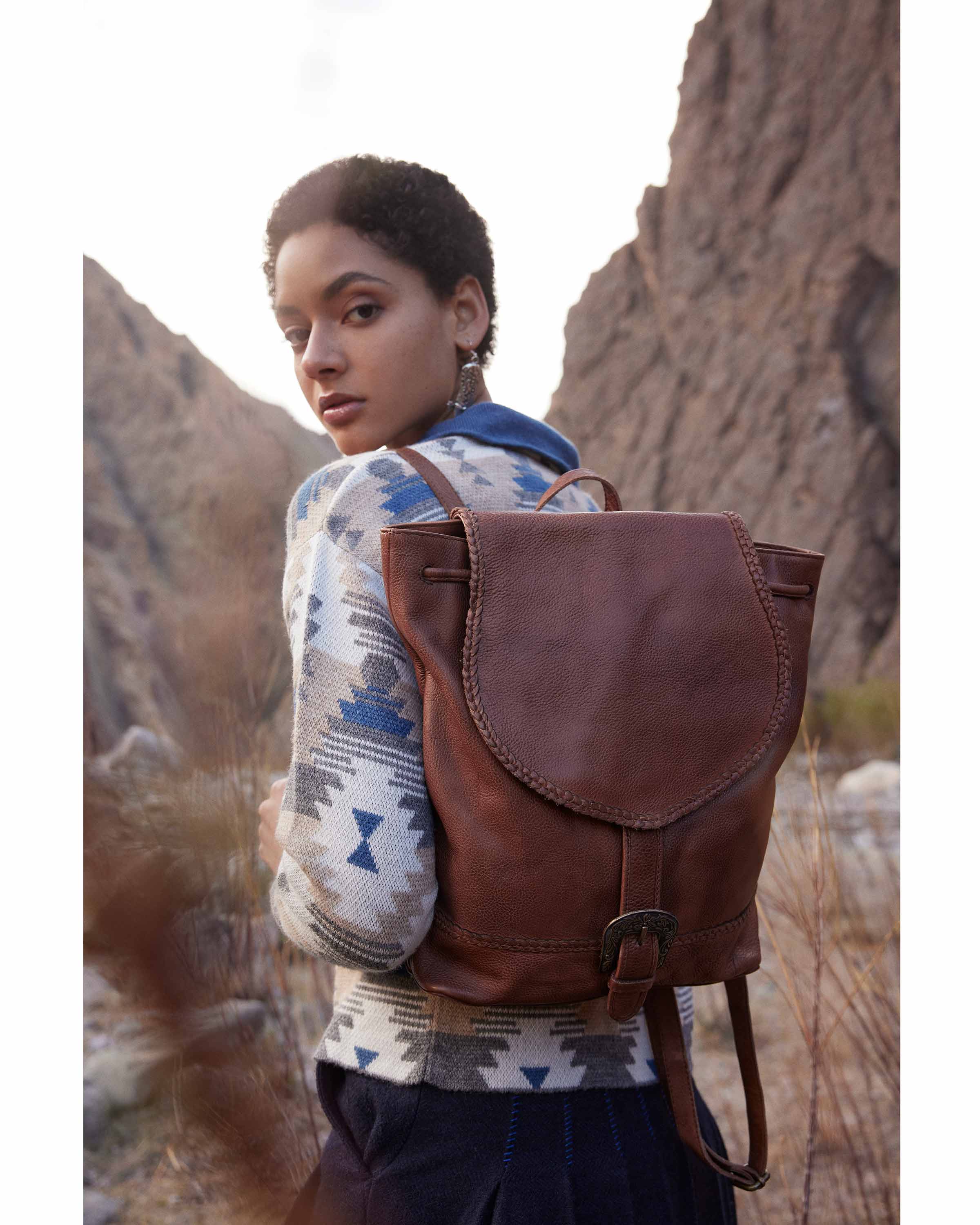 Lobeth Leather Hairon Bag - Myra USA