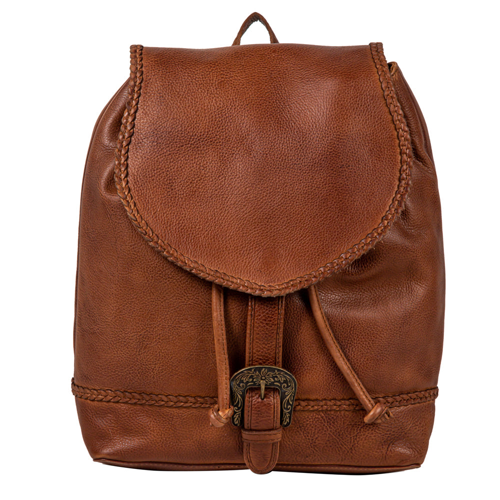Myra Bag Brown Leather Lobeth Hairon Backpack Myra Bag Utopian Leather Backpack - Women main image 2