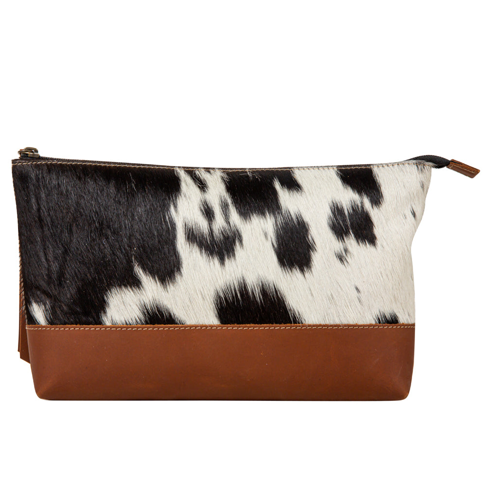 Jacksborrow Leather Hairon Bag In Black - Myra USA