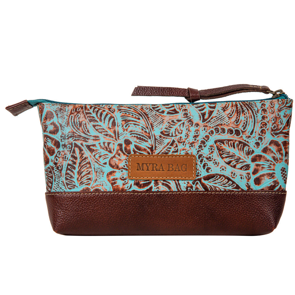 Jacksborrow Leather Hairon Bag In Cactus Bloom - Myra USA