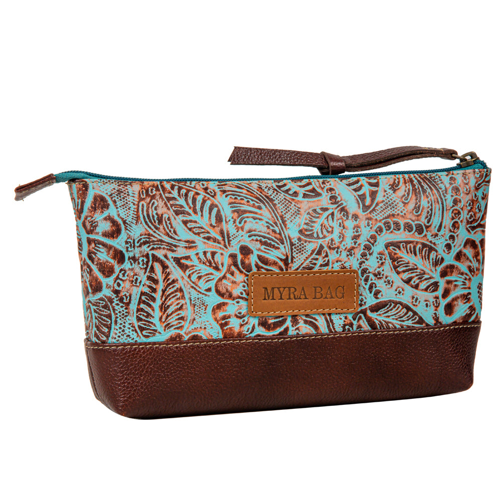 Jacksborrow Leather Hairon Bag In Cactus Bloom - Myra USA