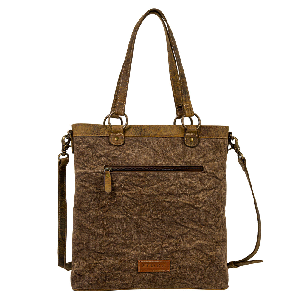 Cube Mesa Pouched Canvas Hairon Bag - Myra USA