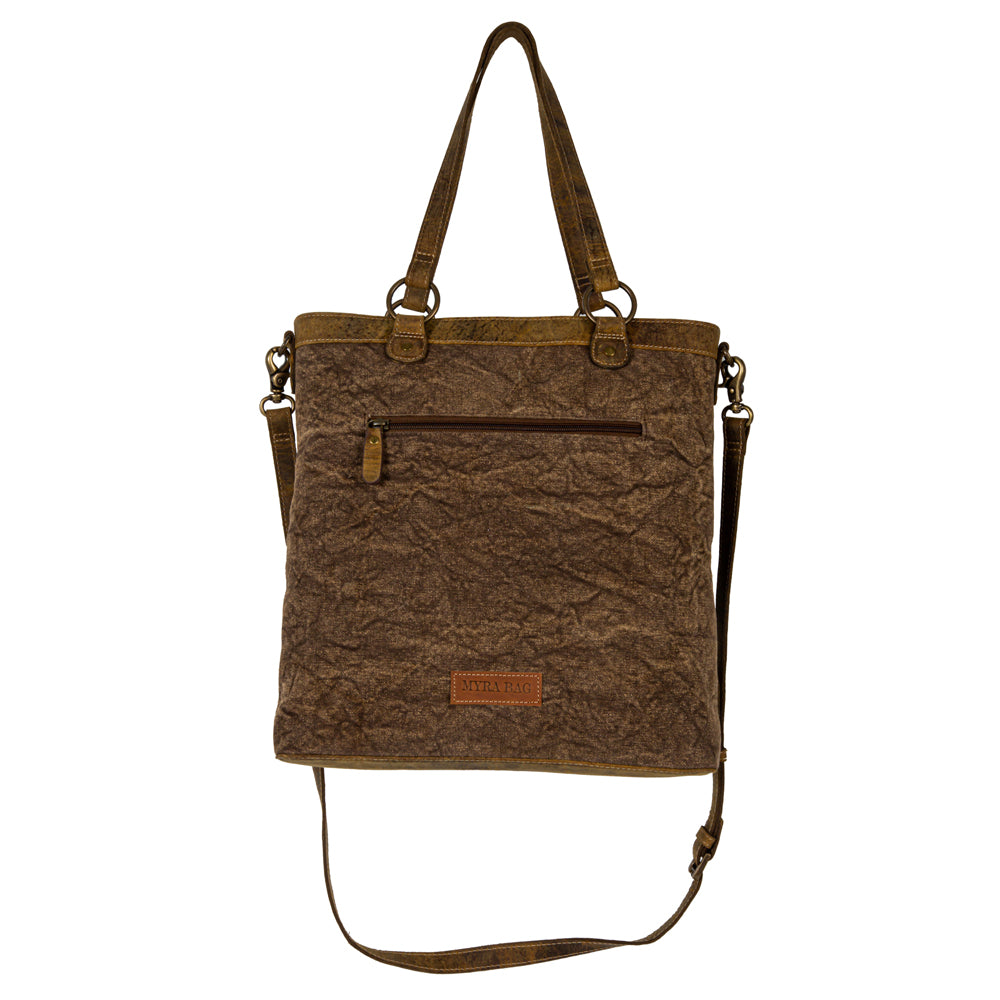 Cube Mesa Pouched Canvas Hairon Bag - Myra USA