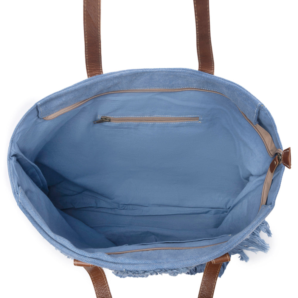 Ember Reflections Embroidered Tote Bag - Myra USA
