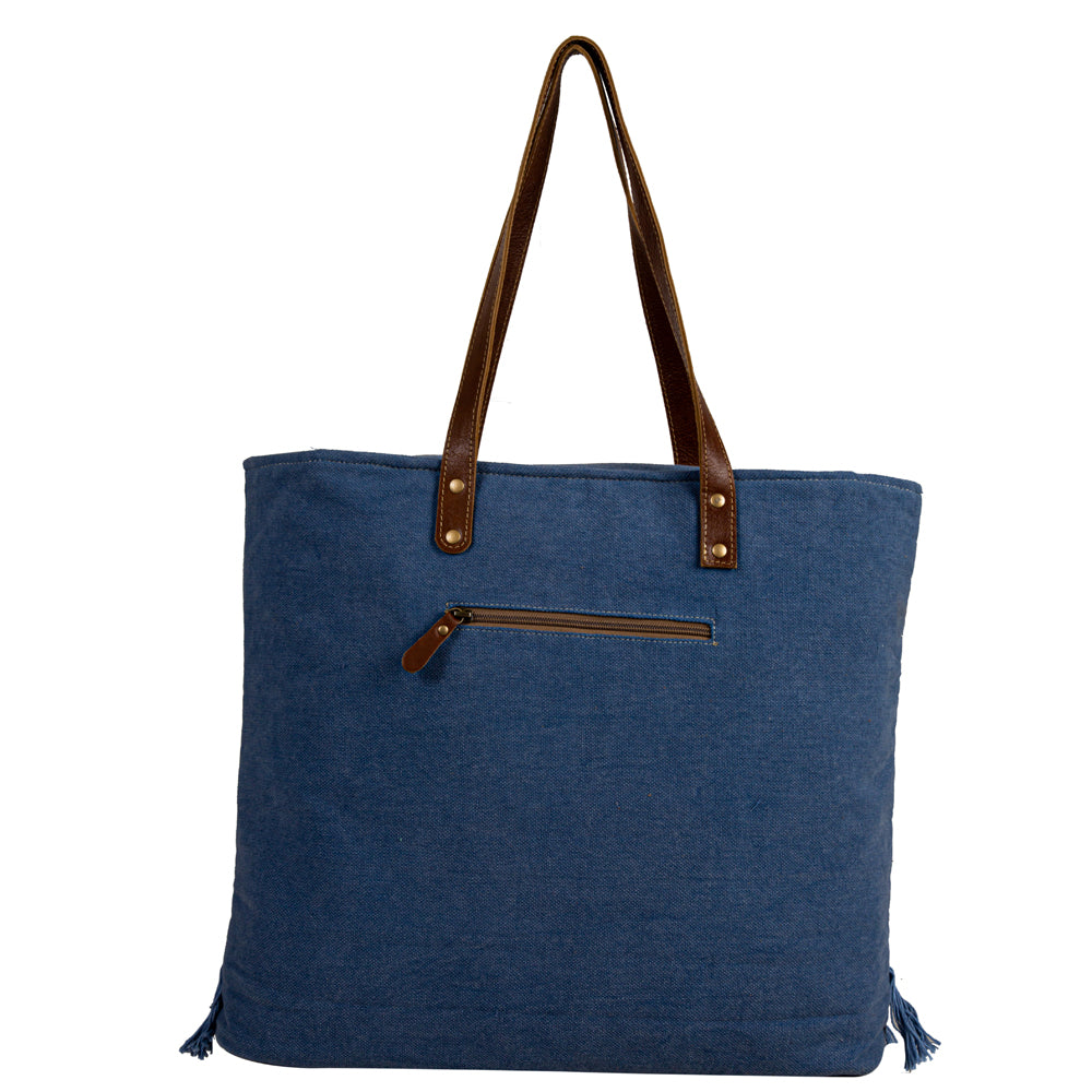 Ember Reflections Embroidered Tote Bag - Myra USA