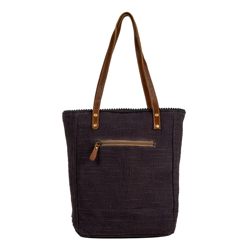 Homestyle Warmth Embroidered Tote Bag - Myra USA