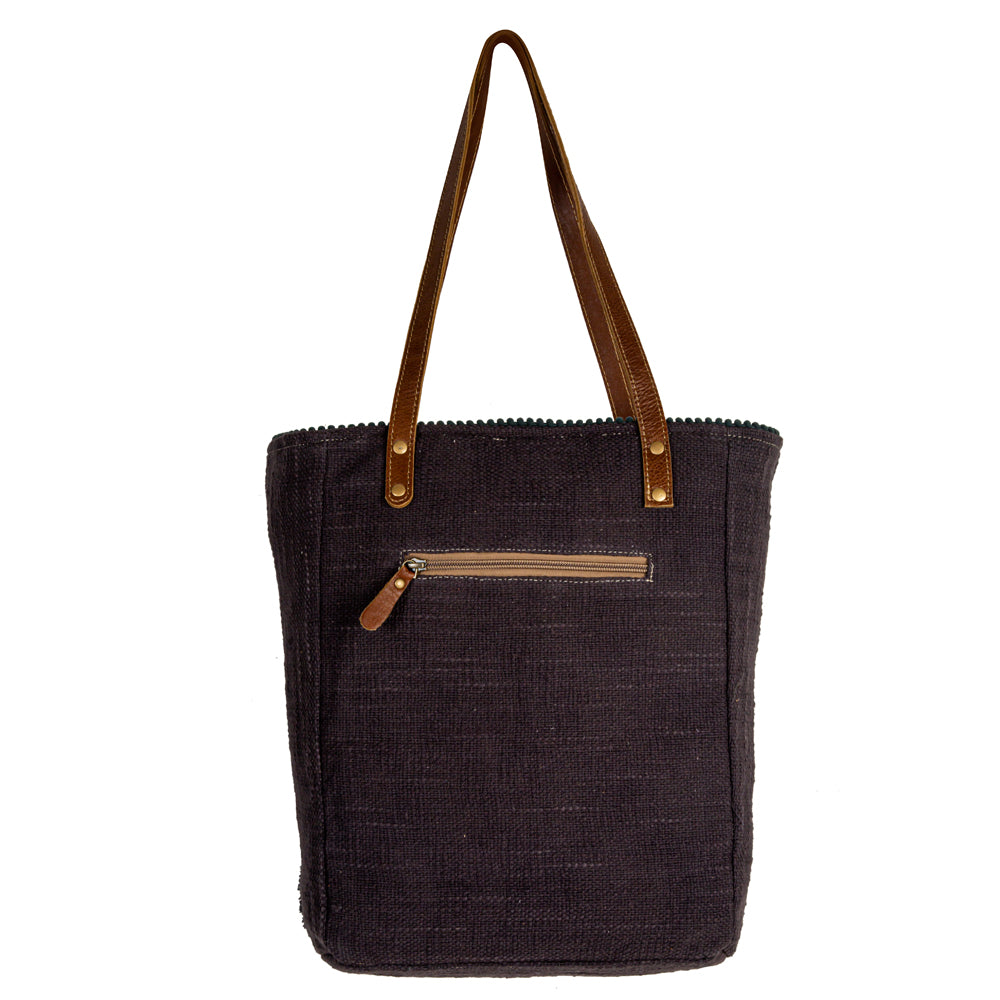 Homestyle Warmth Embroidered Tote Bag - Myra USA