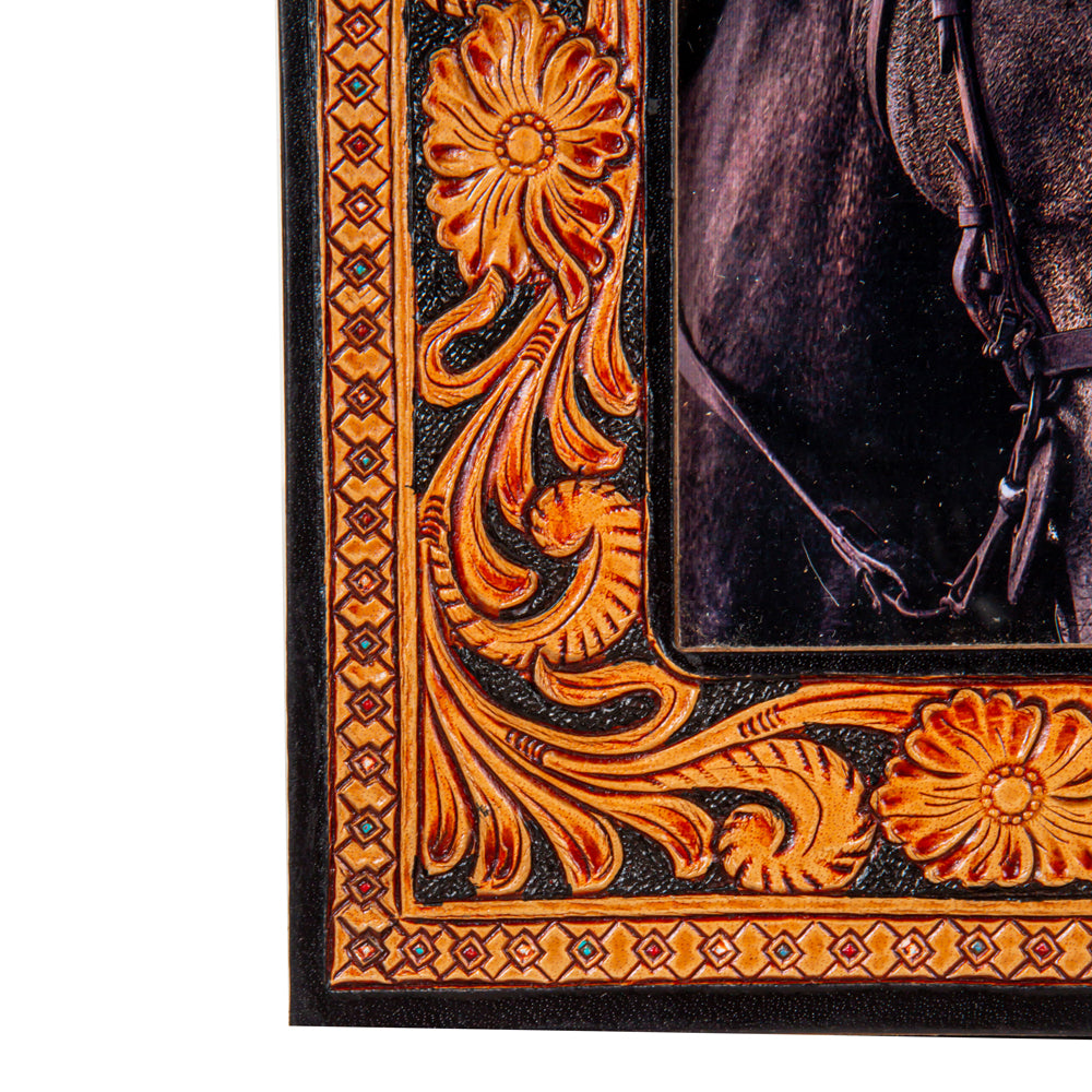 Classic Country Hand-Tooled Photo Frame - Myra USA